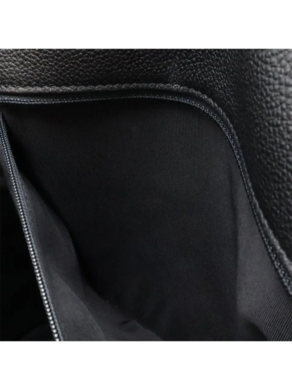 Chanel Quilted Casual Lock Backpack Caviar Leather Black Silver